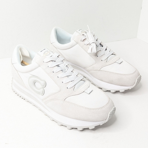 Coach Runner Casual Sneakers, Optic White, Men's 7 - Picture 1 of 7